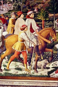 La vida de San Agustín (detalle) de Benozzo di Lese di Sandro Gozzoli